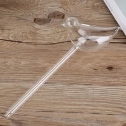 MINKUROW Zimmerpflanzen Blumen Automatische Selbstbewässerungsgeräte Klarglas Vogelform Glaswasserspender Für Hausgarten -Automatische Bewässerung Verkäufe 64528319 5