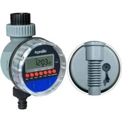 HEGUYEY Bewässerungs-Timer, Bewässerungssteuerung, Drucklos An, Kugelventil-Bewässerungs-Timer, Regensensor-kompatibel