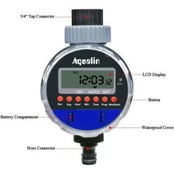 HEGUYEY Bewässerungs-Timer, Bewässerungssteuerung, Drucklos An, Kugelventil-Bewässerungs-Timer, Regensensor-kompatibel -Automatische Bewässerung Verkäufe 64881618 3