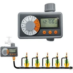 PERLE RARE RoseFlower Automatischer Bewässerungs-Timer, Programmierbarer Digitaler Schlauch-Wasserhahn-Timer, Intelligenter Sprinkler Mit Regensensor Für Bauerngarten-Rasenblumen #9 -Automatische Bewässerung Verkäufe 64908830 2