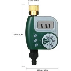 BEARSU Automatischer Wassertimer Gartenbewässerungsfilteranschluss Ein- Und Ausschalttimer-Controller Gartenschlauch-Wasserhahn-Controller