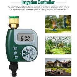 BEARSU Automatischer Wassertimer Gartenbewässerungsfilteranschluss Ein- Und Ausschalttimer-Controller Gartenschlauch-Wasserhahn-Controller -Automatische Bewässerung Verkäufe 65101948 4