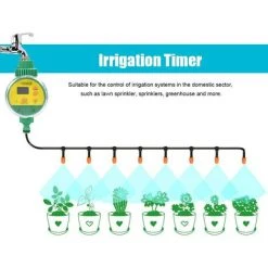 TINOR Automatischer Bewässerungstimer, Bewässerungstimer Mit ABS-LCD-Display, Intelligente Bewässerungssystemsteuerung Für Rasensprenger, Gewächshaus Und Mehr -Automatische Bewässerung Verkäufe 65264254 5