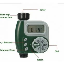 QERSTA Grüner Digitaler Wassertimer Für Den Garten, Wasserdicht, Automatische Bewässerungssteuerung -Automatische Bewässerung Verkäufe 65618102 3