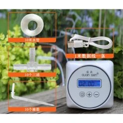 BENOBBY KIDS DIY Drip Kit F��r Zimmerpflanzen, Automatisches Bew?sserungssystem Mit Programmierbarem 30-Tage-Timer, Ideal Zum Bew?ssern Von Pflanzen In Den Ferien, USB- Oder Batterieaufladung, 10 Meter Wasserleitung -Automatische Bewässerung Verkäufe 65685209 5