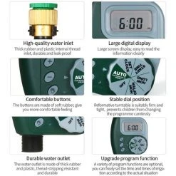LIFCAUSAL Digitaler Programmierbarer Wasser-Timer Wetterfester Garten-Rasen-Wasserhahn-Schlauch-Timer Automatische Bewässerungssteuerung 1-Auslass Auslaufsicherer Kupferanschluss Mit Edelstahlfilter -Automatische Bewässerung Verkäufe 65899582 5
