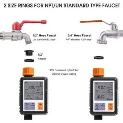 QERSTA Automatischer Programmierbarer Digitaler Bewässerungstimer, 3-Zoll-Großbildschirm, Bewässerungsmodell, IP 65 Wasserdicht -Automatische Bewässerung Verkäufe 65990616 5