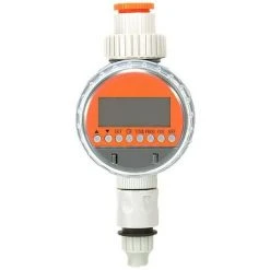 MONLY Automatischer LCD-Display-Kugelhahn-Wassertimer, Elektronischer Hausgarten-Bewässerungsregler