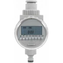 MONLY Bewässerungsschlauch LCD-Anzeige Solarbewässerung Automatischer Bewässerungstimer Programmierbares Bewässerungssystem