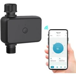 HAPPYSHOPPING Smart BT Bewässerungstimer, Schlauchhahn, Sprinkler-Timer Mit Regenverzögerung, APP-Fernbedienung, Programmierte Automatische Gartenbewässerungssteuerung Für Rasen, Ackerland, Hof, Gewächshaus