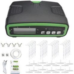 HAPPYSHOPPING Intelligentes Automatisches Bewässerungsgerät Doppelpumpe Zeitgesteuertes Bewässerungssystem Gartenterrasse Tropfbewässerungssystem Für 20 Topfpflanzen Blumen