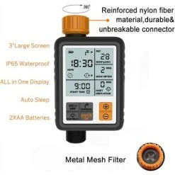 OUSUDELA Wasser Timer Digital Programmierbarer Garten Wasserhahn Automatischer Schlauch Wasserhahn Sprinkler Timer Bewässerung Sprinkler System Controller -Automatische Bewässerung Verkäufe 67418287 3