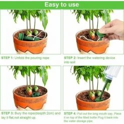 ECHOO 8er-Pack Automatische Pflanzenbewässerung, Keramik-Gießtöpfe, Automatischer Tropf-Weihnachtspflanzensprinkler, Bewässerungssystem -Automatische Bewässerung Verkäufe 68255376 3