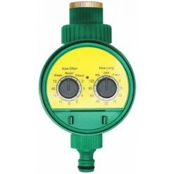 SOEKAVIA Analoges Wasser-Timer-Ventil Mit Zwei Zifferblättern Automatische Elektronische Bewässerungssteuerung Für Gartenbewässerungshähne